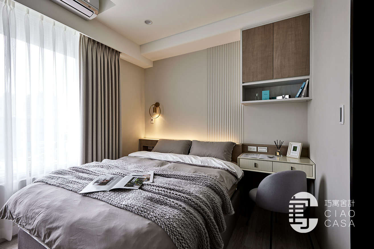 現代風的臥室－簡約的輪廓中帶點品味;