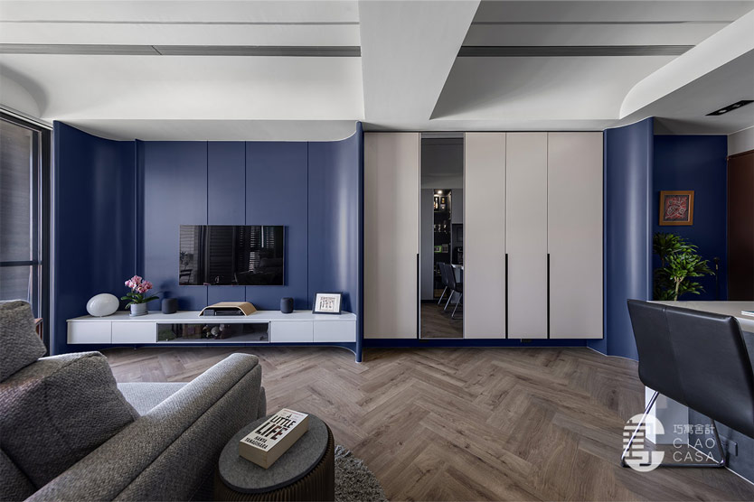 時尚奢雅現代風｜異國浪漫的爵士藍調，室內設計案例-何康玄 Scott設計師