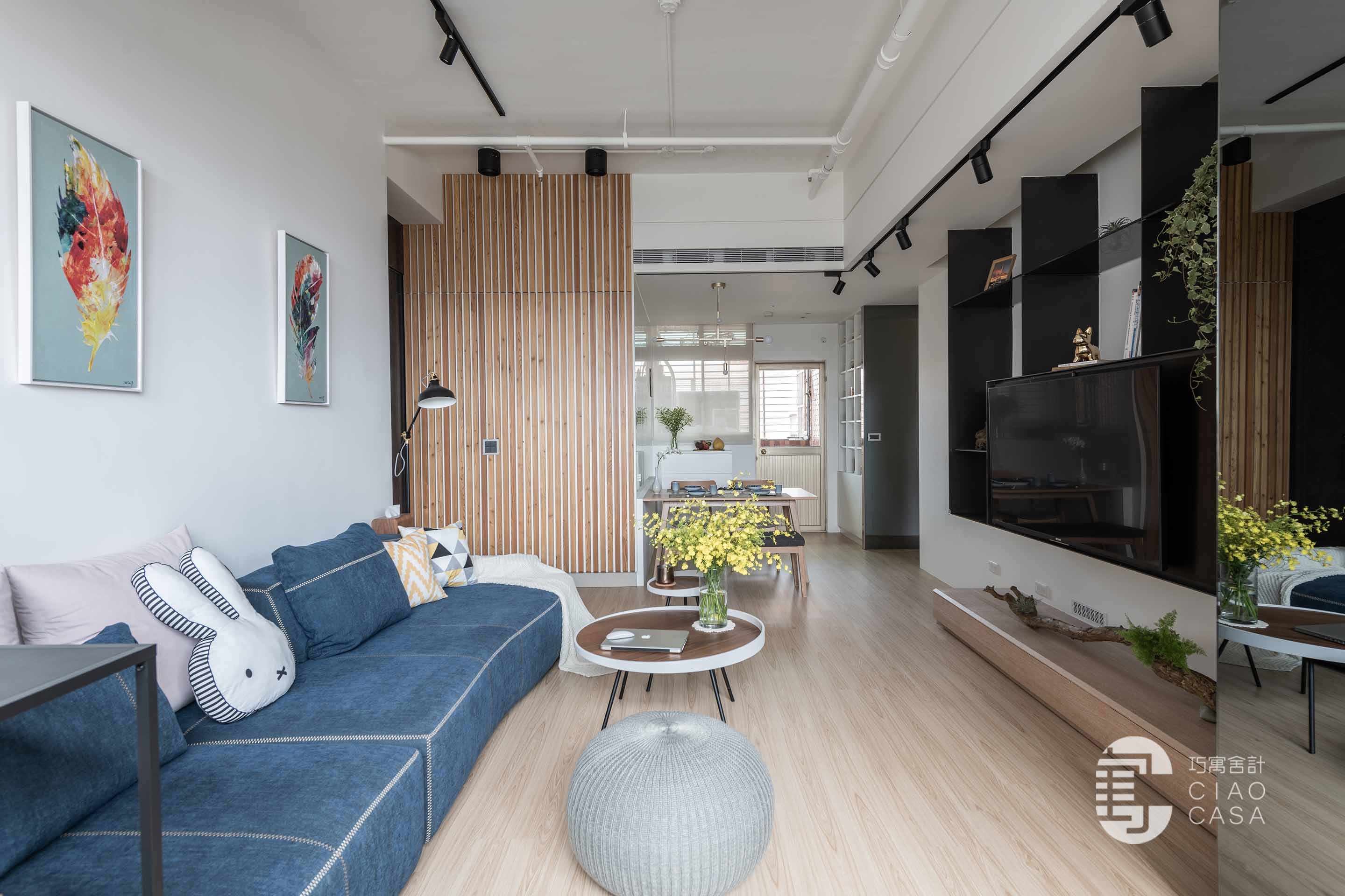 暖色簡約風｜溫煦木質調親子宅，室內設計案例