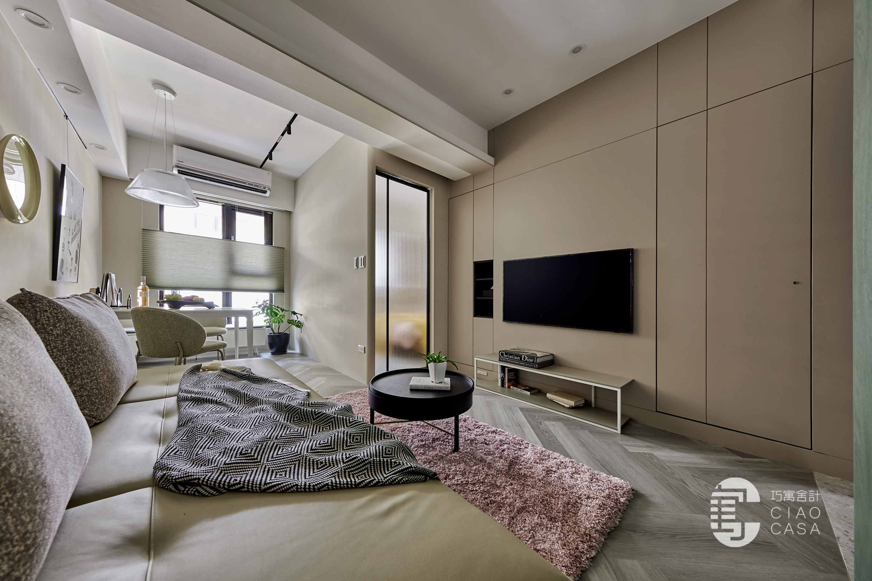 極簡小豪宅，自由的靜謐棲所，台北大同新成屋裝潢，小坪數簡約風裝潢作品